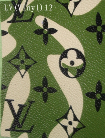 Louis Vuitton Leather Fabric By The Yard GREEN for sale